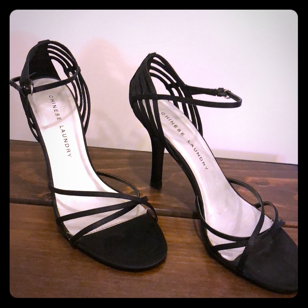 Black Open Toed Heels
